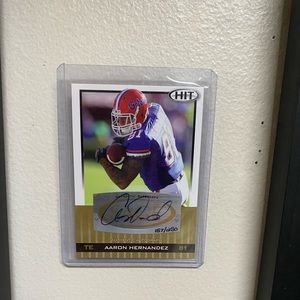 Autographed Aaron Hernandez Football Card
